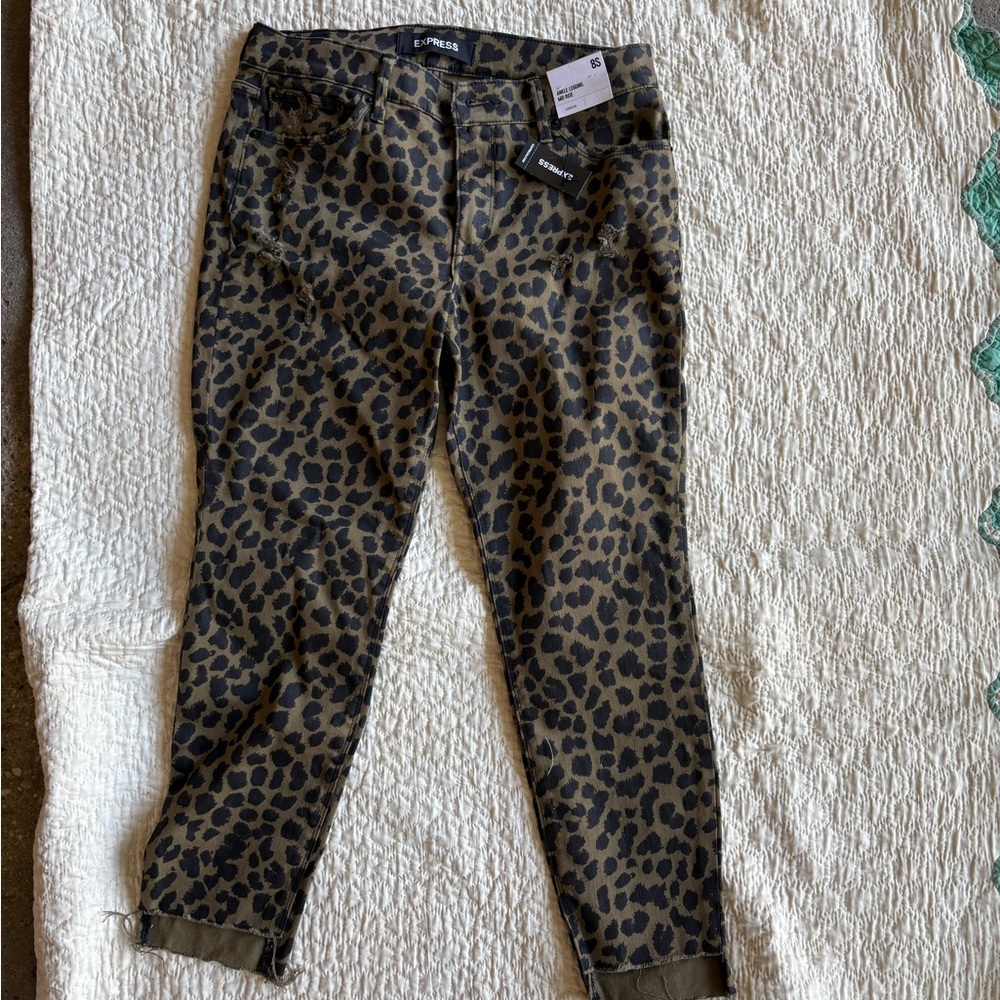 Express Animal Print Jeans